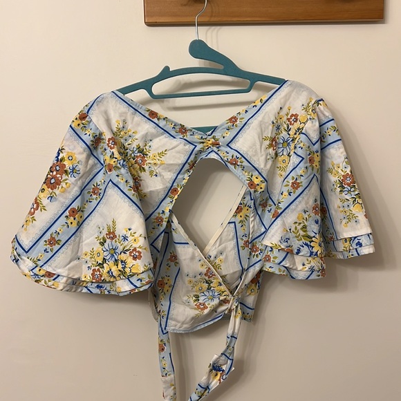 OOAK Heavy Flow “Moon” wrap top in Vienna, size S - Picture 7 of 9